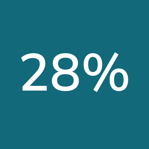 28% 28%