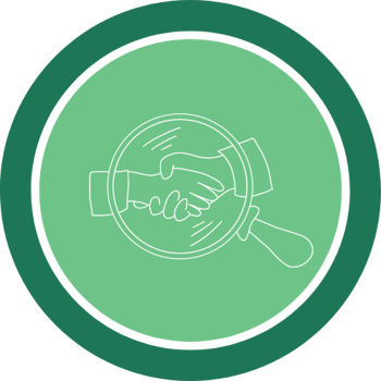 Developing Sales Icon Framed V2