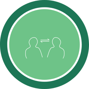 Direct Icon Framed Green