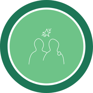 Partner Icon Framed Green
