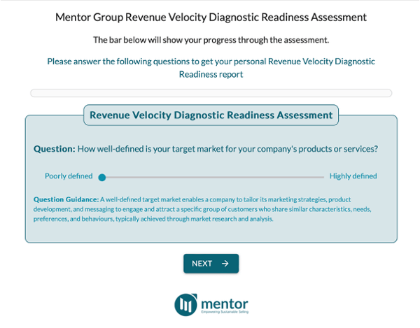 Sales performance assessment screenshot