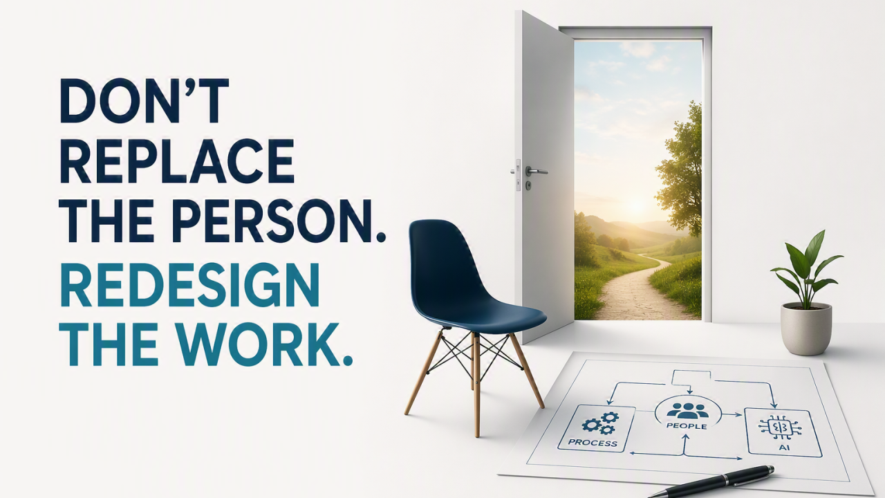 Don’t Replace The Person. Redesign The Work.